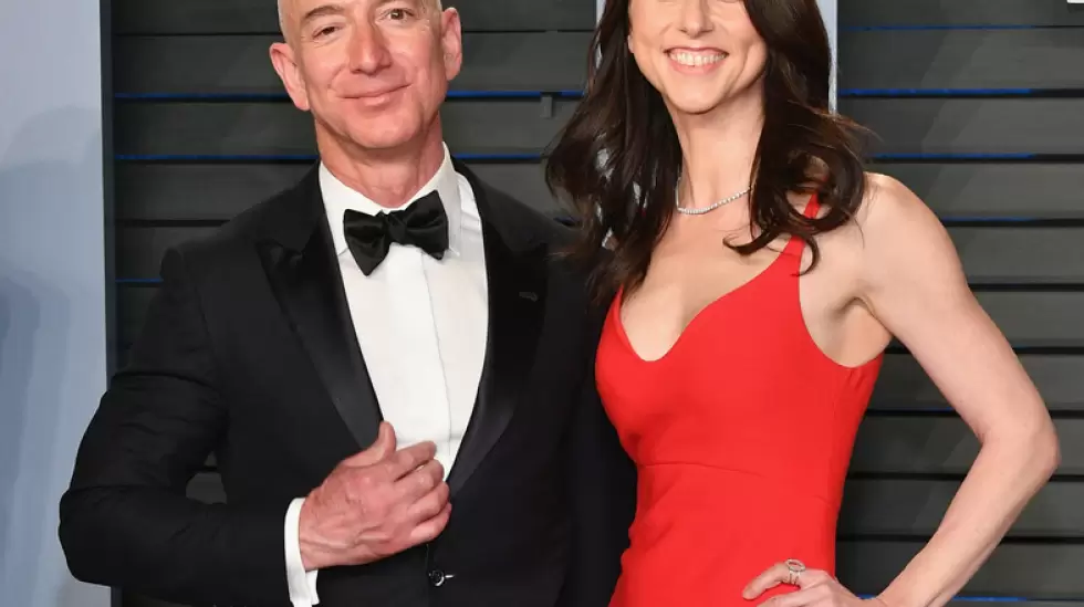 Mackenzie Scott cuando estaba casada con Jjeff Bezos