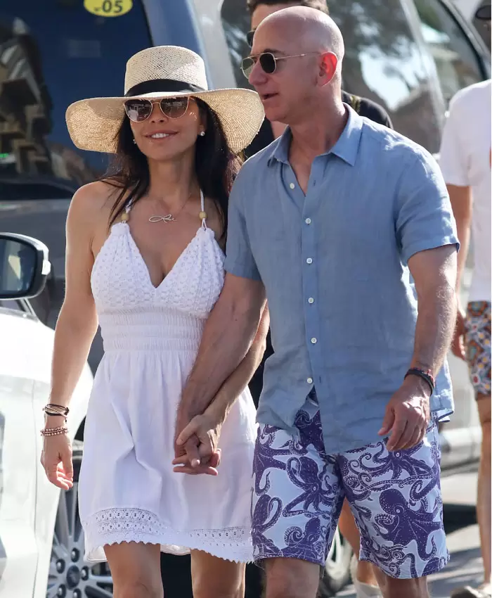 Jeff con Lauren Sánchez