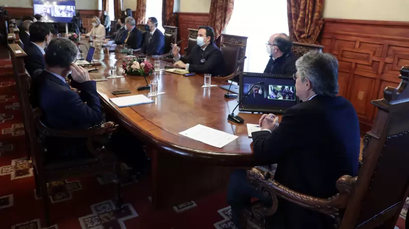 Presidente de la República, Guillermo Lasso, se reune con representantes de la C