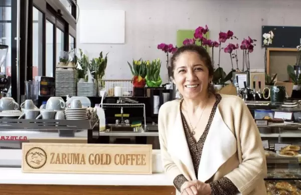 Ecuatoriana destaca en Brooklyn con Zaruma Gold Coffee