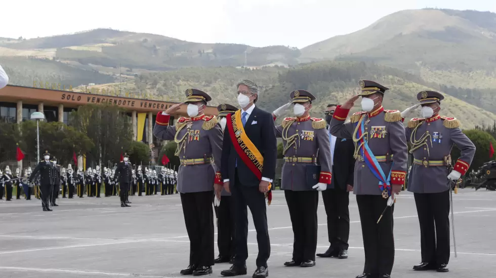 Guillermo Lasso durante la ceremonia de conmemoracin por los 212 aos del Prime