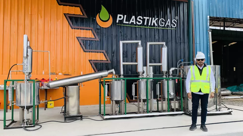 Plastikgas