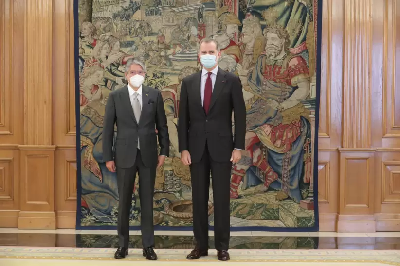 Guillermo Lasso se rene con Felipe VI