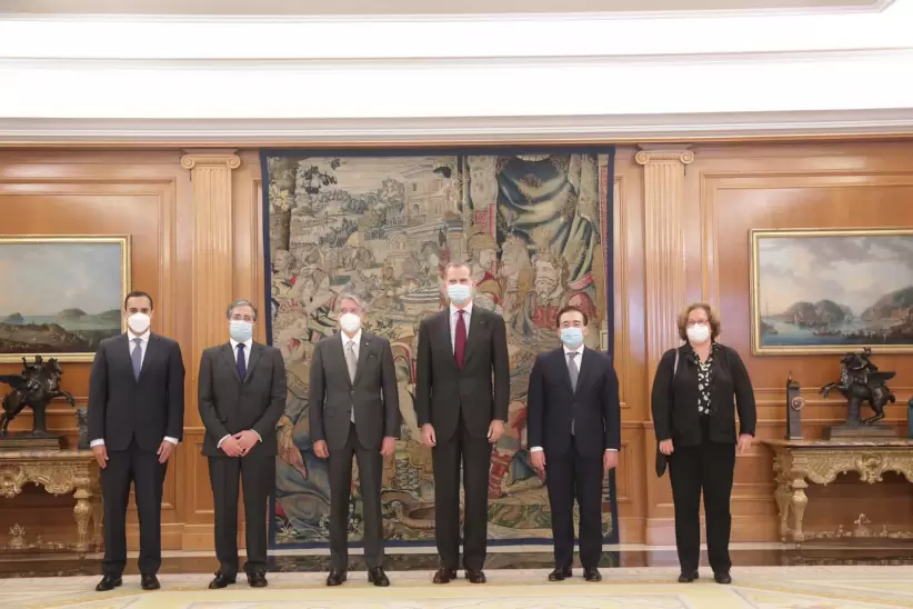 Guillermo Lasso se rene con Felipe VI