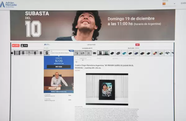 Un sombrero de paja, un cuadro de Marilyn y el chalet de Devoto: curiosidades que dejó la subasta de objetos de Maradona