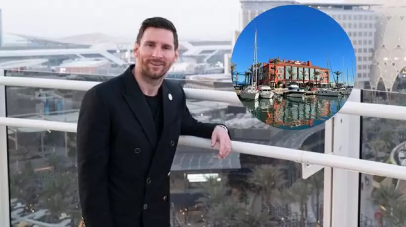 Messi y su nuevo hotel