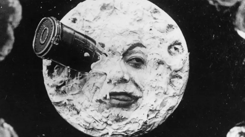 Imagen de la película Viaje a la Luna (1902).