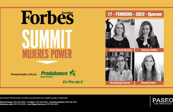 Hoy, el primer Forbes Summit Mujeres Power Ecuador