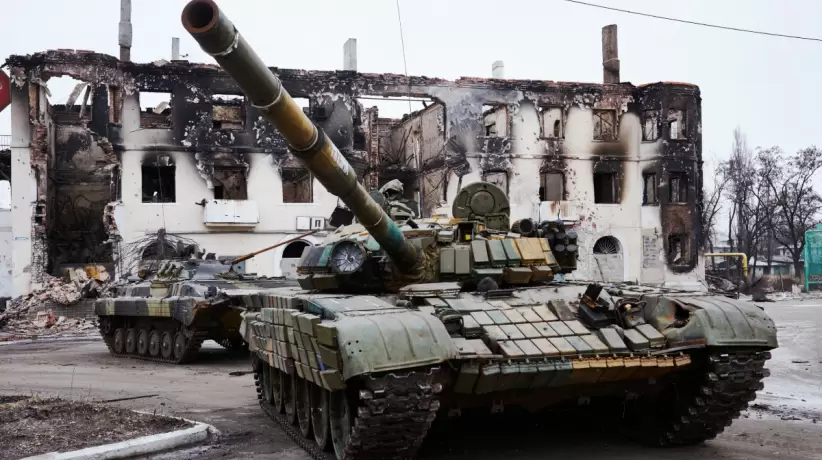 Rusia, Ucrania, tanque