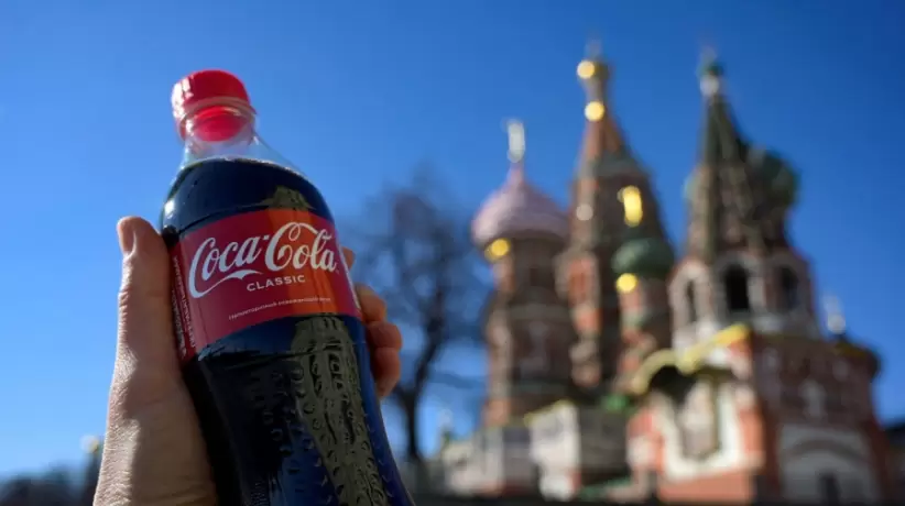 Coca Cola en Moscú. Invasión rusa a ucrania