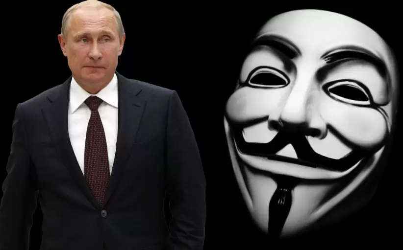 Anonymous y Vladimir Putin