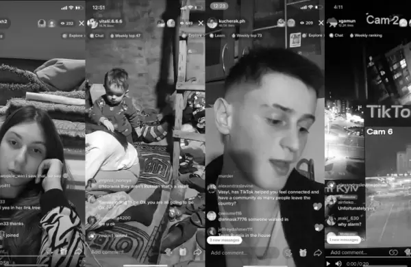 As transmiten los influencers ucranianos la guerra en TikTok