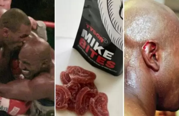 A 25 aos del mordiscn a Holyfield, Mike Tyson lanza gomitas comestibles de cannabis con forma de oreja