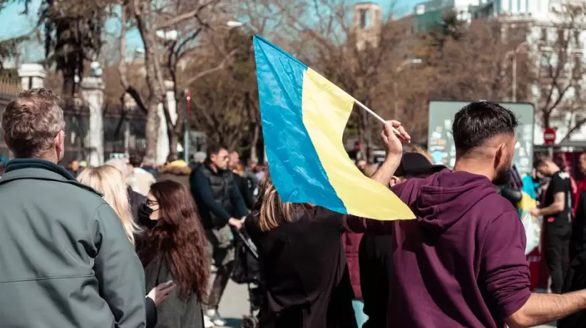 Protestas por la guerra en Ucrania (Pexels)