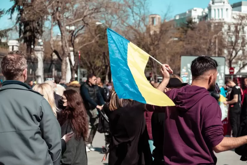 Protestas por la guerra en Ucrania (Pexels)
