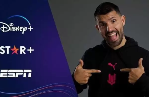 El Kun Agüero firmó para ser parte de Disney+