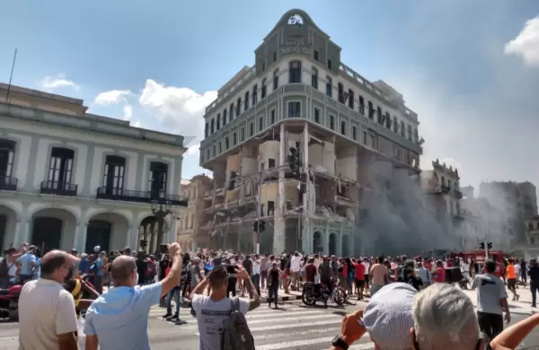 Al menos ocho personas murieron por una explosin en un hotel de La Habana