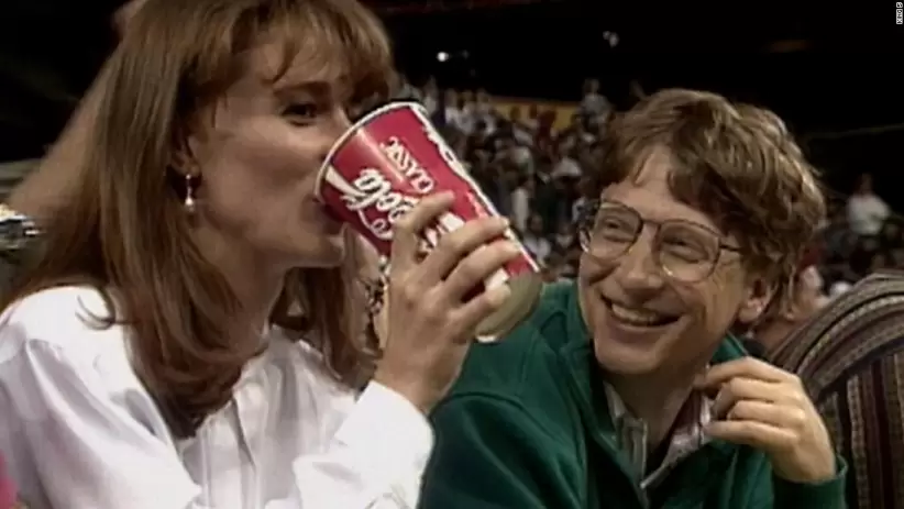 Melinda y Bill Gates en 1993