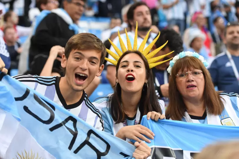 Mundial, selección argentina, hinchada (Télam)