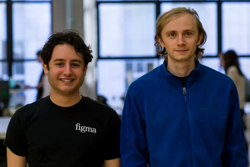 Dylan Field y Evan Wallace, co-fundadores de Figma