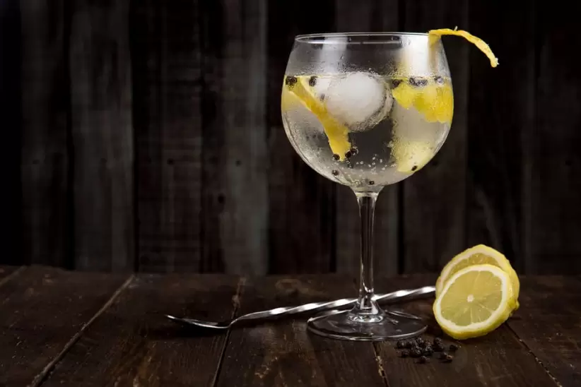 Un gin tonic con limón