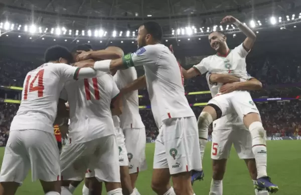 Marruecos dio el golpe, venci a Blgica y es lder de su zona