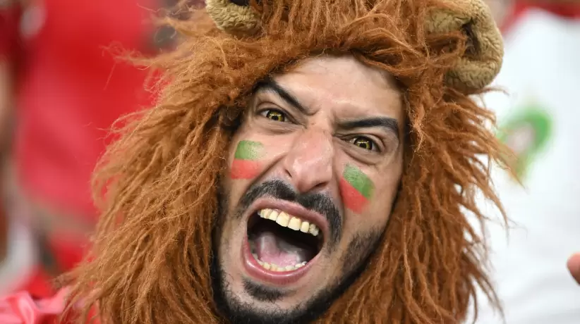 Hincha Marruecos luego del encuentro contra España