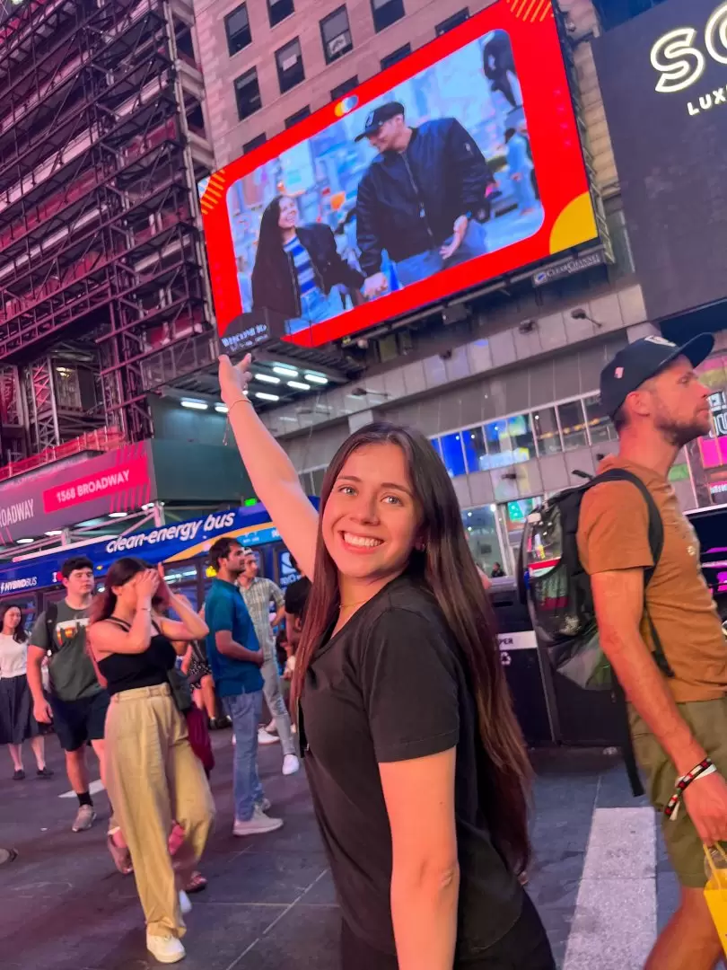 Pantalla gigante en el Times Square.