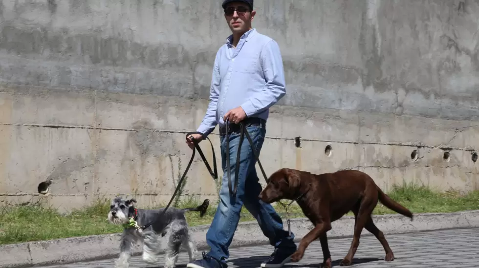Carlos Guzman y su mascota Quito - Ecuador