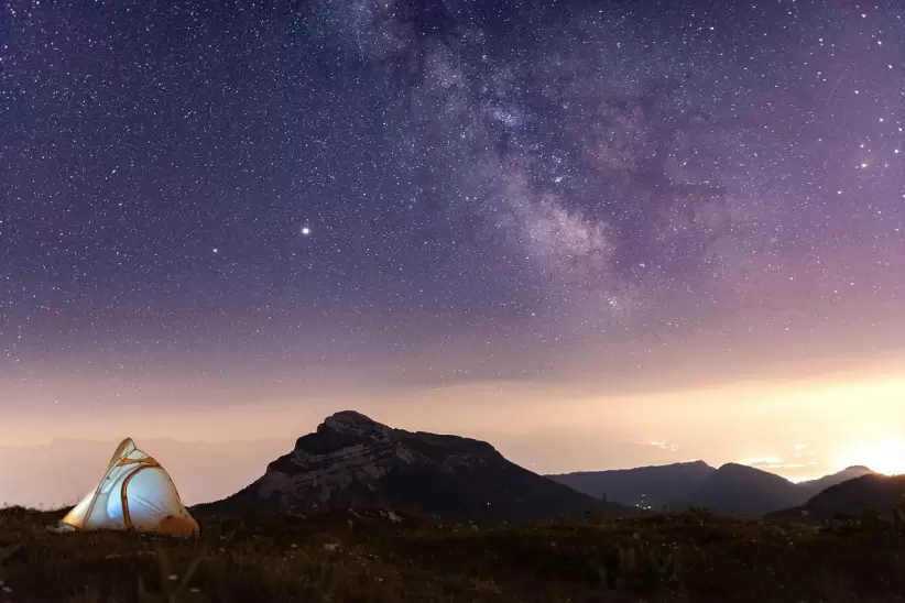 va lctea, cielo, noche