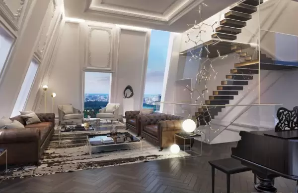 Cómo es el penthouse más impresionante de Nueva York