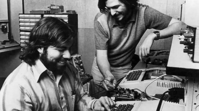 Steve Jobs y Steve Wozniak, fundadores de Apple