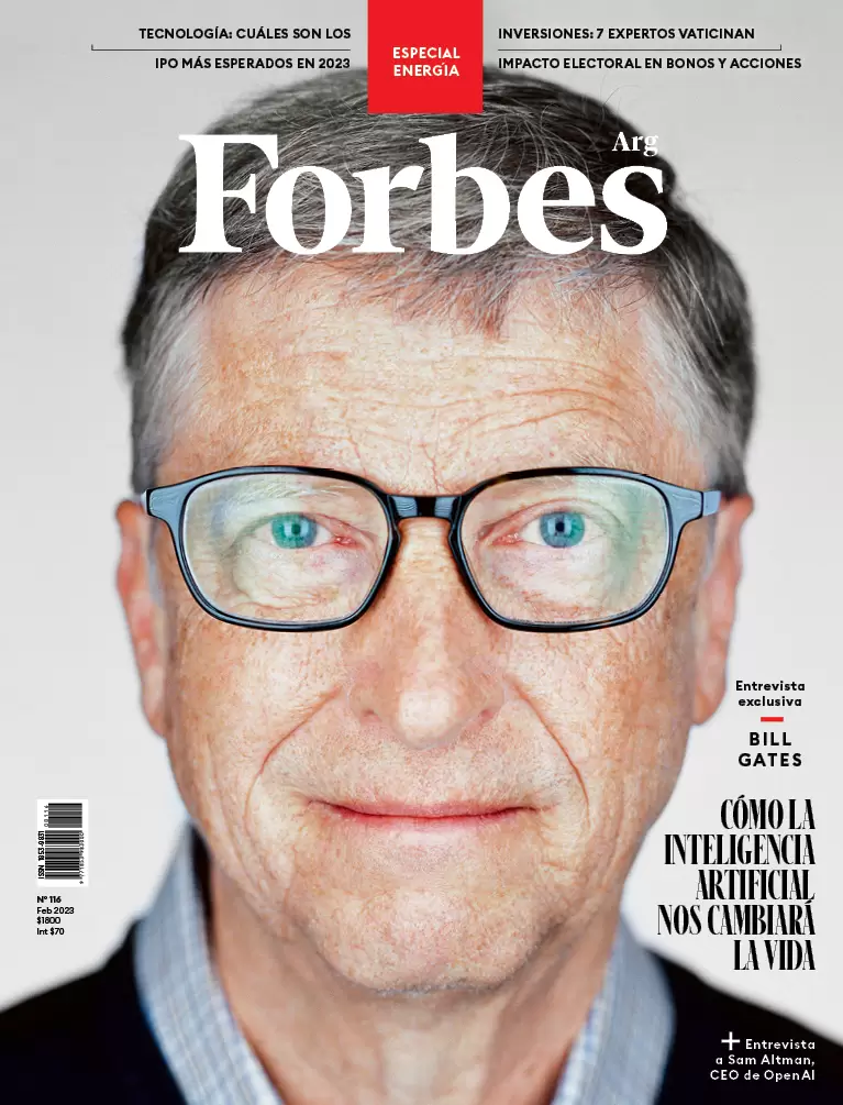 Tapa Forbes Febrero 2023 Bill Gates