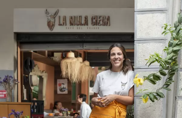 Caf con aroma de Mula Ciega