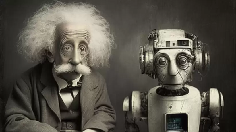 Albert Einstein con IA
