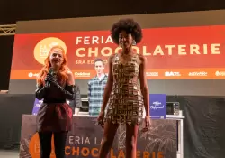 Vernica de la Canal y sus vestidos de chocolate: "Lo ms difcil fue no probar todas las muestras que se hicieron"