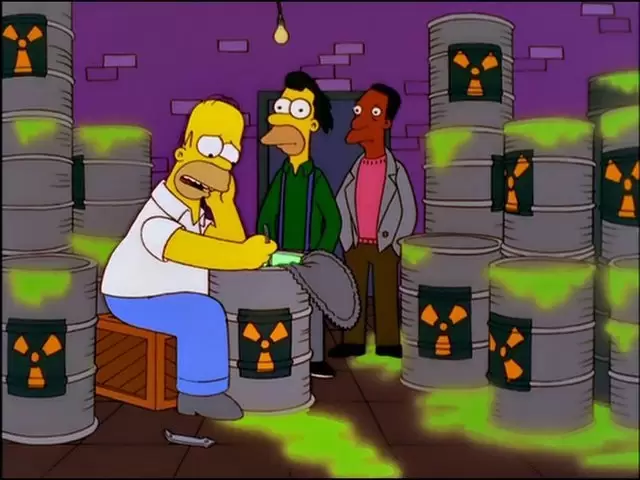 Desecho Nuclear Falso - Los Simpson