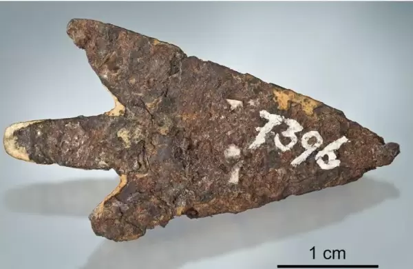 Encuentran una punta de flecha de la Edad de Bronce hecha de "metal extraterrestre": Qué se sabe al respecto
