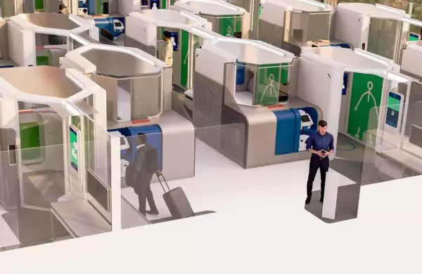 ¿Estrés y pérdida de tiempo en aeropuertos? Esta startup planea convertir los controles en "filas de autopago de supermercados"