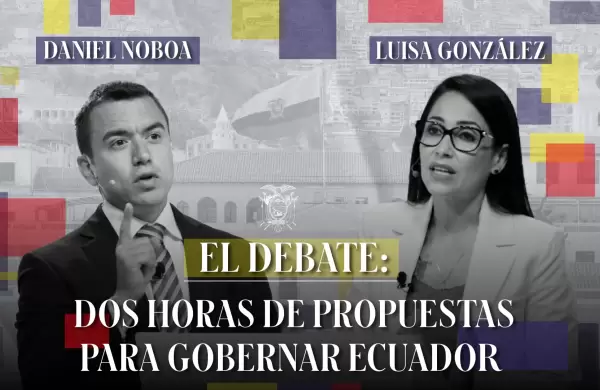 El debate: dos horas de propuestas para gobernar Ecuador