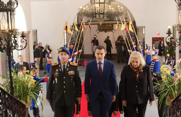 Daniel Noboa pis por primera vez el Palacio de Carondelet