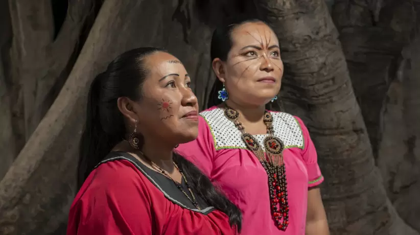 Mujeres amazónicas promueven gastronomía Jenni Quenama y Nilda Payaguaje