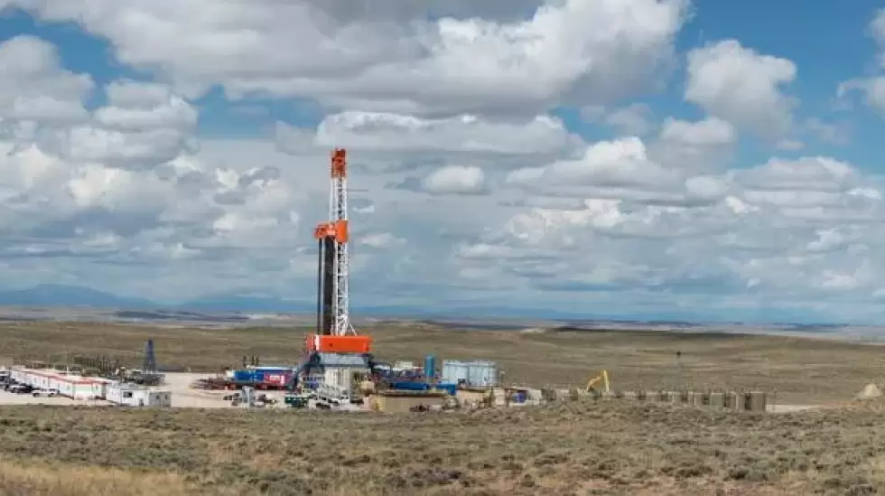 Una plataforma de perforacin Patterson-UTI cerca de Pinedale, Wyoming. (Foto de