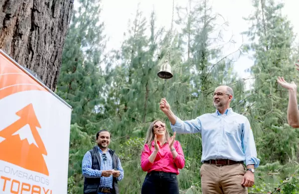 Por primera vez, se celebro el Campanazo de una empresa verificada como Carbono Negativo