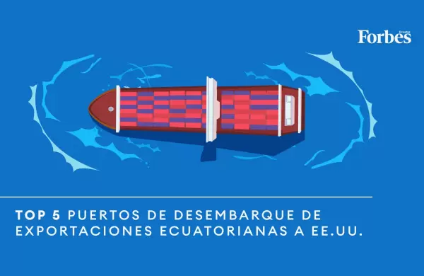 Los 5 puertos top de desembarque de exportaciones ecuatorianas hacia EE.UU.