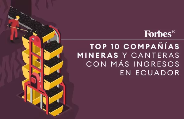Top 10 compañías mineras y canteras con más ingresos en Ecuador