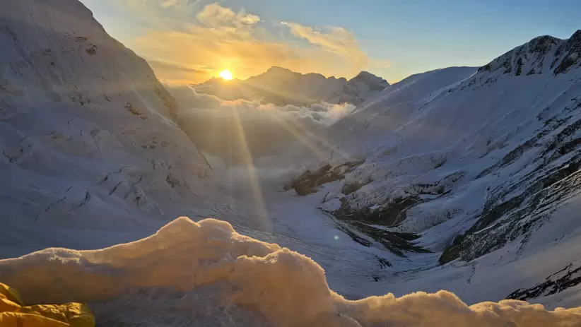 Vista del ascenso al Everest. Fotografa de Pal Guerra.