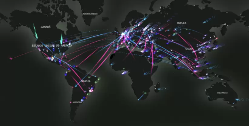 Kaspersky Real Time Map