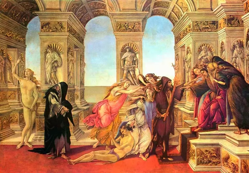 La Calumnia de Sandro Botticelli