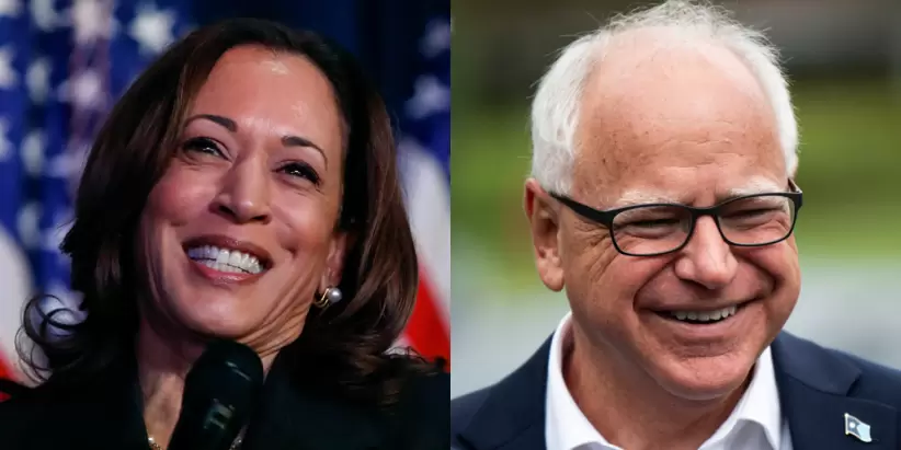 Kamala Haris y Tim Walz